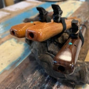 Die Sparrow Hawk Flöte in A-Moll | Spanische Zeder oder Walnuss | 48 cm