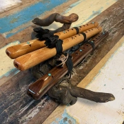 Die Sparrow Hawk Flöte in A-Moll | Spanische Zeder oder Walnuss | 48 cm