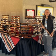 Die Sparrow Hawk Flöte in A-Moll | Spanische Zeder oder Walnuss | 48 cm