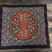 Florales Shipibo Altar Tuch 70 x 65 cm