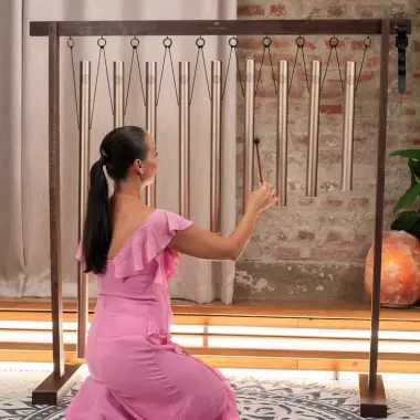 Sound Bath Tube Chimes Solfeggio Set – 9 Klänge, die Dich umhüllen