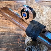 High Spirit Chakra Flöte | G Moll in 432 Hz | Walnuss mit Lapislazulli