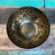 Klangschale mit Blume des Lebens | Kathmandu | ø 30 cm | Ton ~ F2