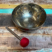 Klangschale mit Blume des Lebens | Kathmandu | ø 30 cm | Ton ~ F2