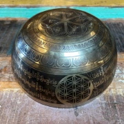 Klangschale mit Medizin Buddha | ø 25 cm | Ton ~ C# | Venus (138,59 Hz)