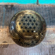 Klangschale mit Shri Yantra | ø 24.5 cm | Ton ~ B (H) | Chiron (120,25 Hz)