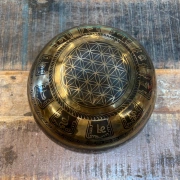 Klangschale mit Shri Yantra | ø 24.8 cm | Ton ~ C# | Merkur (ca. 139–141 Hz)