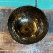 Klangschale Lebensblume | ø 19.8 cm | Ton ~ G | Erdrotation / Tageston  (194,18 Hz)