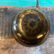Tibetische Klangschale mit Blume des Lebens | ø 20.5 cm | Ton ~ G