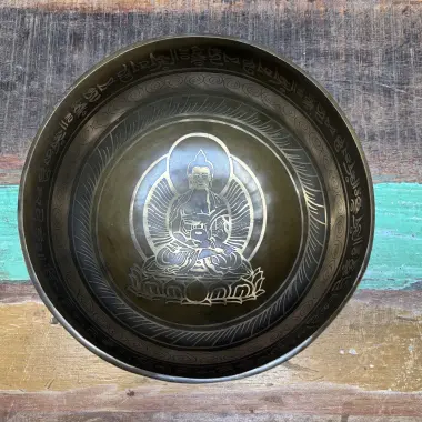 Klangschale  ø 22.5 cm mit Buddha Motiv