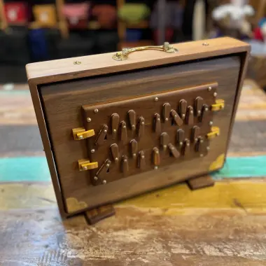 SALE | Teakholz Bass Shruti Box | Gross | 2. Oktaven Tonumfang C2–B3 in 440 Hz