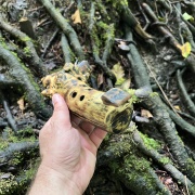 Okarina aus Wurzelstück | G4 in 432 Hz | Pentatonische Stimmung | ca. 20 cm