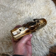 Okarina aus Wurzelstück | F in 432 Hz | Pentatonische Stimmung | ca. 18 cm