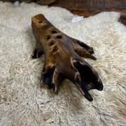 Okarina aus Aststück | E4 in 432 Hz | Pentatonische Stimmung | ca. 28 cm