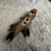 Okarina aus Aststück | E4 in 432 Hz | Pentatonische Stimmung | ca. 28 cm