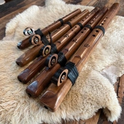 Chakra Flöten | Hohes C bis Bass C-Moll | Walnussholz | High Spirits