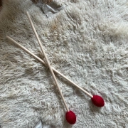 Gong Mallet Paar | Kopf mit Garn umwickelt | Harte Anschläge