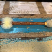 Trommelstock Serengeti-Holz mit Adlerkopf & Filzklöppel