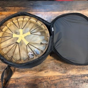 Trommeltasche Nylon mit Schulterriemen| black ø 45cm