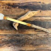 Schamanen-Trommelstock aus Holunderholz mit Filzklöppel