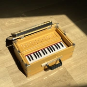 Reise Harmonium von "Radha" mit 2½  Oktaven | Zedernholz Edition | 440 Hz