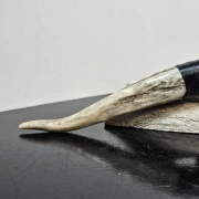 Obsidianmesser von Kenny Hull | Handgefertigt | Hirschhorngriff