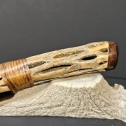 Obsidianmesser | Handgefertigt aus  Kaktusgriff & Goldsheen Obsidian