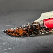 Obsidianmesser | Handgefertigt aus Hirschhorngriff & Mahogany Obsidian