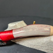 Obsidianmesser | Handgefertigt aus Hirschhorngriff & Mahogany Obsidian