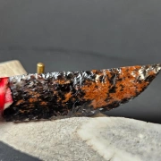Obsidianmesser | Handgefertigt aus Hirschhorngriff & Mahogany Obsidian