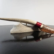 Obsidianmesser | Handgefertigt aus Hirschhorn & Mahogany Obsidian