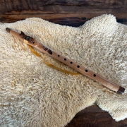 Gebetsflöte in G# - 440Hz | Ahorn Holz |  Meisterstück von Miguel Medina