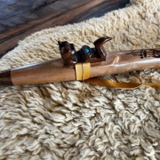 Gebetsflöte in G# - 440Hz | Ahorn Holz |  Meisterstück von Miguel Medina