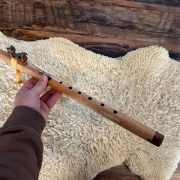 Gebetsflöte in G# - 440Hz | Ahorn Holz |  Meisterstück von Miguel Medina