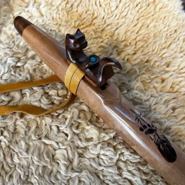 Gebetsflöte in G# - 440Hz | Ahorn Holz |  Meisterstück von Miguel Medina