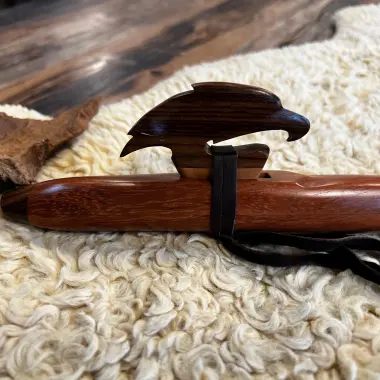 Gebetsflöte in G# - 440Hz | Bubinga Holz |  Meisterstück von Miguel Medina