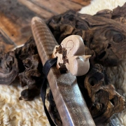 Gebetsflöte in G - 440Hz | Curly Walnuss  | Meisterstück von Miguel Medina