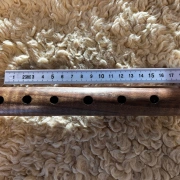 Gebetsflöte in G - 440Hz | Curly Walnuss  | Meisterstück von Miguel Medina