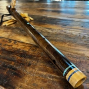 Gebetsflöte in F | Einhorn Windblock | Walnuss Holz | von Miguel Medina