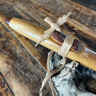 Gebetsflöte in E-Moll | Adler Windblock | Ahornholz | Miguel Medina