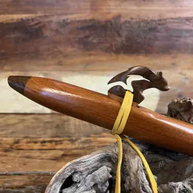 Gebetsflöte in E-Moll | Bären Windblock | Jatoba Holz | Miguel Medina