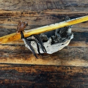 Gebetsflöte in D-Moll | Büffel Windblock | Palisander | Miguel Medina