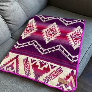 Alpaka Wolldecke | Baby Pink | Small