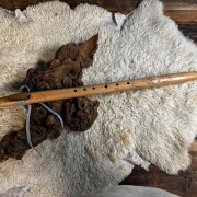 Gebetsflöte in G#-Moll | Kranichkopf | Ahorn Holz | Miguel Medina