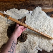 Gebetsflöte in G#-Moll | Kranichkopf | Ahorn Holz | Miguel Medina