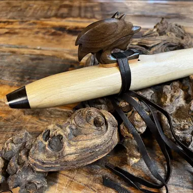 Gebetsflöte in E-Moll | Wolf-Chief Windblock | Myrtenholz | Miguel Medina