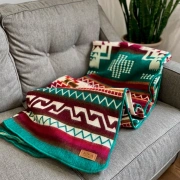 Alpaka Wolldecke | Lagune