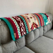 Alpaka Wolldecke | Lagune