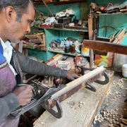 Reise Harmonium von "Radha" mit 2½  Oktaven | Teakholz Edition | 440 Hz