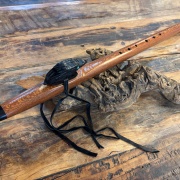 Gebetsflöte in D-Moll | Raben-Windblock | Perlholz | Miguel Medina